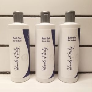 3X Islands Of Italy Bath Gel, Capri, Champagne Peach Fragrance, 8oz / 237ml